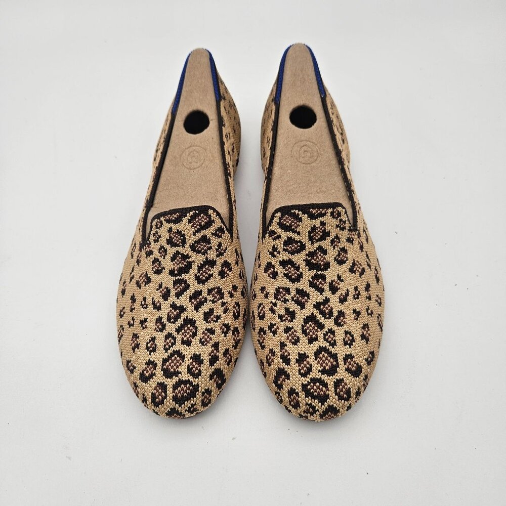 Rothys The Loafer Leopard Slip On Flats Womens Size 7 NEW